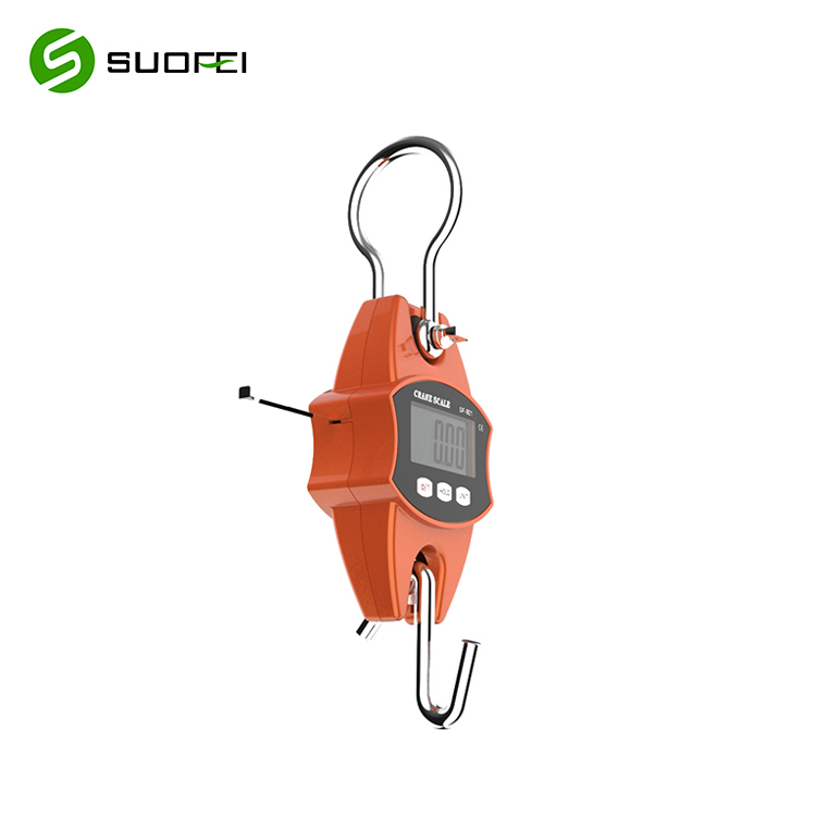 Mini Digital Crane Scale  sf 912 300kg/660lbs with LCD(ABS,Orange)